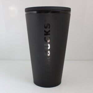 Starbucks 2016 Black Matte Grande Tumbler 16 oz Travel Insulated Plastic